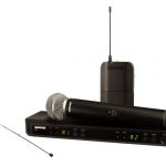 Двухканальная радиосистема с головным микрофоном MX153 и ручным передатчиком SM58